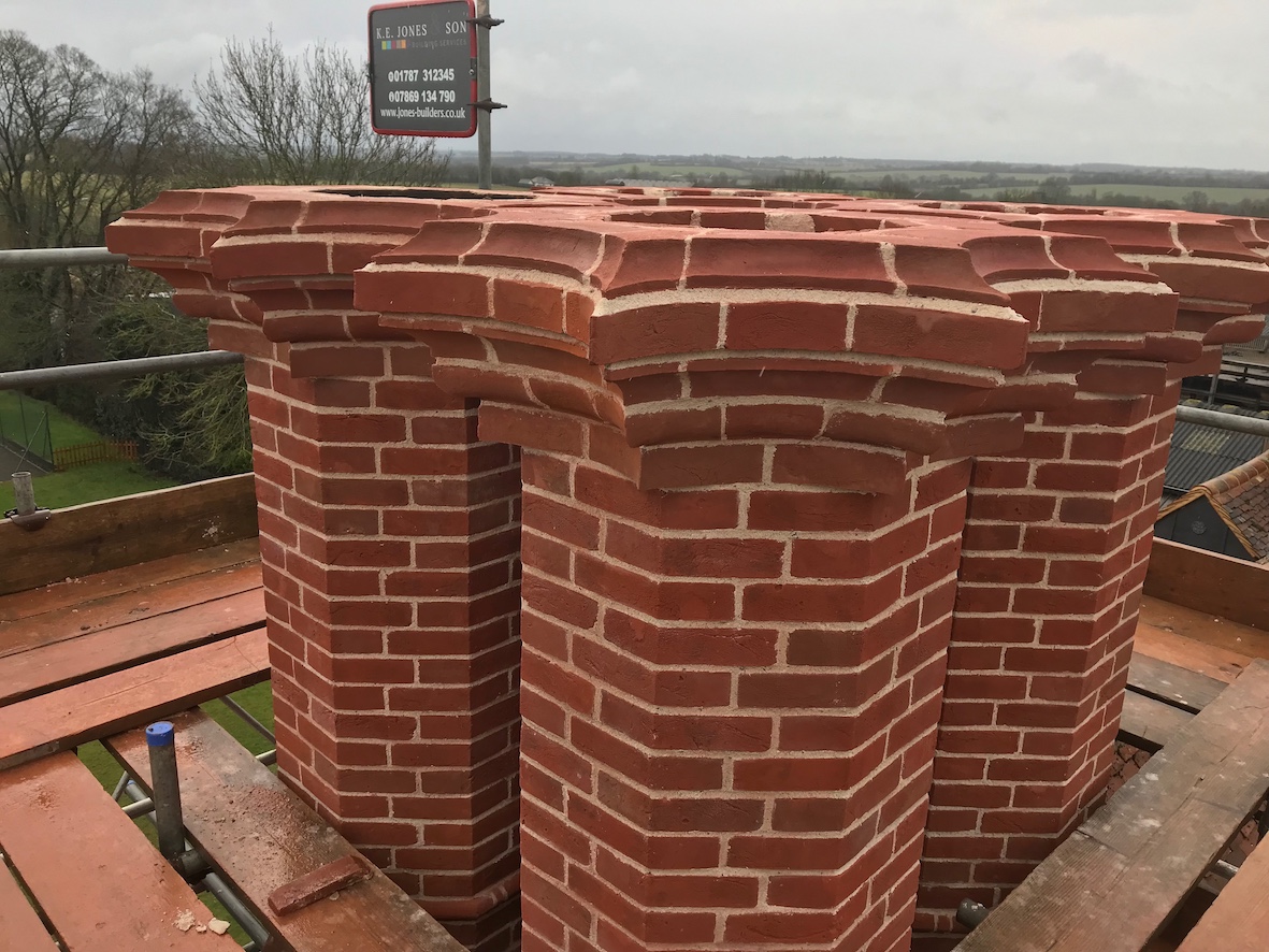 Chimney rebuilt